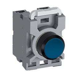 ABB MPPNFLO20 Non-Illuminated Pushbutton Kit 22mm Flush Momentary Blue 2NO