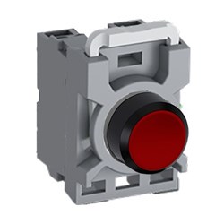 ABB MPPNFRO20 Non-Illuminated Pushbutton Kit 22mm Flush Momentary Red 2NO