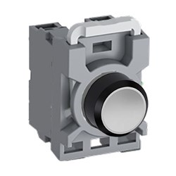 ABB MPPNFWA11 Non-Illuminated Pushbutton Kit 22mm Flush Maintained White 1NO+1NC