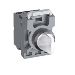 ABB MPS2ISABCC002 Selector Switch Kit Clear 12VDC 2Position 2NC Illuminated Maintained Short Handle Plastic