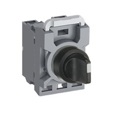 ABB MPS2NSABCB20 Selector Switch Kit Black 2Position 2NO Non-Illuminated Maintained Short Handle Plastic