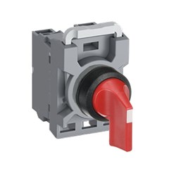 ABB MPS3NLOACBR02 Selector Switch Kit Red 3Position 2NC Non-Illuminated Momentary Long Handle Plastic