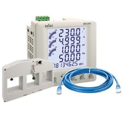 SELEC KIT: MRJ385 METER +1 X 2M RJ45 CABLE +1 X 1600A CT 54X50MM MRJ385-1600A54/50-K