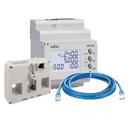 SELEC KIT: MRJ4M METER +1 X 2M RJ45 CABLE +1 X 250A CT 21X25MM MRJ4M-250A21/25-K