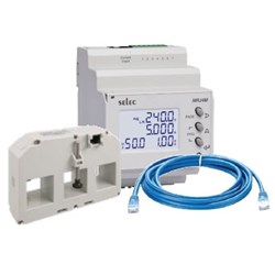 SELEC KIT: MRJ4M METER +1 X 2M RJ45 CABLE +1 X 600A CT 31X31MM MRJ4M-600A31/31-K