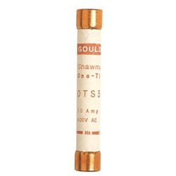 Mersen OTS50 Fast-Acting General Purpose Fuse 50A 600/300VAC/DC Class K5 1.06 in Dia x 5.5 in L Ferrule Terminal