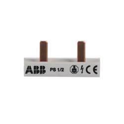 ABB PS1/2 Busbar 2-P 690VAC/DC 63A 1PH Pin 10sq-mm 2-Pin 35mm For: S200 F200 DDA200