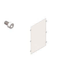 Elsteel PSP16940 Separation Plate 400W 400H Polycarbonate For Techno Modular Switchboards