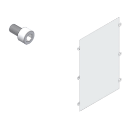 Elsteel PSP16995 Separation Plate 800W 1200H Polycarbonate For Techno Modular Switchboards