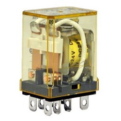 IDEC RH2B-UAC50 Power Relay DPDT 50VAC Coil 10A Blade Terminal