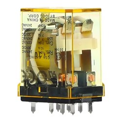 IDEC RH2V2-UDC100-110 Power Relay DPDT 100-110VDC Coil 10A PCB Terminal