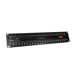 Novaris RJ45-24CAT6 Network Protector 1kA 2kA 5kA 10kA 4VAC RJ45 Rack Mount 88mm H Steel IP20