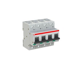ABB S804CC16 High Performance Miniature Circuit Breaker 25 kA at 400VAC 4-P 16A 230/400VAC C-Curve