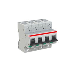 ABB S804CC50 High Performance Miniature Circuit Breaker 25 kA at 400VAC 4-P 50A 230/400VAC C-Curve