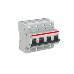 ABB S804SC63 High Performance Miniature Circuit Breaker 50 kA at 400VAC 4-P 63A 400/690VAC C-Curve