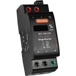 Novaris SD1-100-275-N Surge Diverter 12.5kA 15kA 1 PH 100kA 60kA 230VAC TS35 IP20