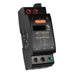 Novaris SD1-150-275 Surge Diverter 19kA 1 PH 150kA 230VAC Shunt TS35 Aluminium IP20