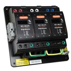 Novaris SD3-150-275 Surge Diverter 19kA 3 PH 150kA 230VAC Mount Aluminium IP20