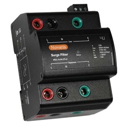 Novaris SFD1-20-100-275 Surge Filter 6.25kA 15kA 1 PH 20A 230VAC TS35 Panel Mount Metal IP20