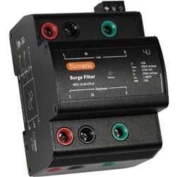 Novaris SFD1-32-100-275-A Surge Filter 6.25kA 15kA 1 PH 32A 230VAC TS35 Panel Mount Metal IP20