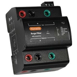 Novaris SFD1-32-50-275 Surge Filter 3kA 15kA 1 PH 32A 230VAC TS35 Panel Mount Metal IP20