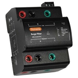 Novaris SFD1-6-10-275 Surge Filter 1 PH 6A 230VAC TS35 Panel Mounting Metal IP20