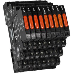 Novaris SL7V5 Slimline Signal Line Protector 5kA 10kA 7VDC Screw Cage TS35 102mm H IP20