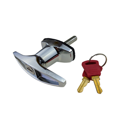 IPD T-HANDLE-CL003 T Handle Keyed Lock Keyed Lock Chrome-Plated