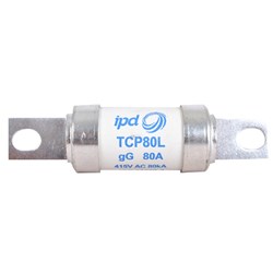 IPD TCP80L Fuse Link 80A 415VAC Offset Slotted Bolted Tag 80kA 94mm gG For: RS100/CM