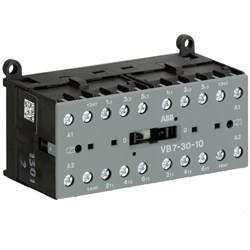 ABB VB7301080 Mini Contactor 3P 3NO 6A 5.5kW 24VAC Screw Rail Mount