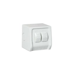 ABB WSW221 Waterprotected Light Switch 16A 250V IP66 White Thermoplastic Plastic
