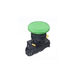 IDEC YW1B-A4E10G Non-Illuminated Pushbutton 40mm Mushroom Maintained Green 1NO