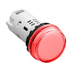 IDEC YW1P-1BUQ4R-HS Unibody Pilot Light Red 24VDC 22mm Dia Mount Hole