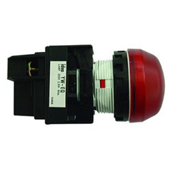 IDEC YW1P-2EQ4PW Pilot Light With LED Pure White 24VDC 22mm Dia Mount Hole