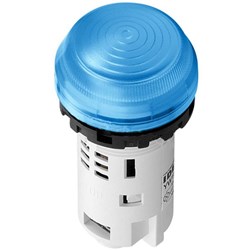 IDEC YW1P-2UQ3S Unibody Pilot Light LED Blue 12VDC 22mm Dia Mount Hole