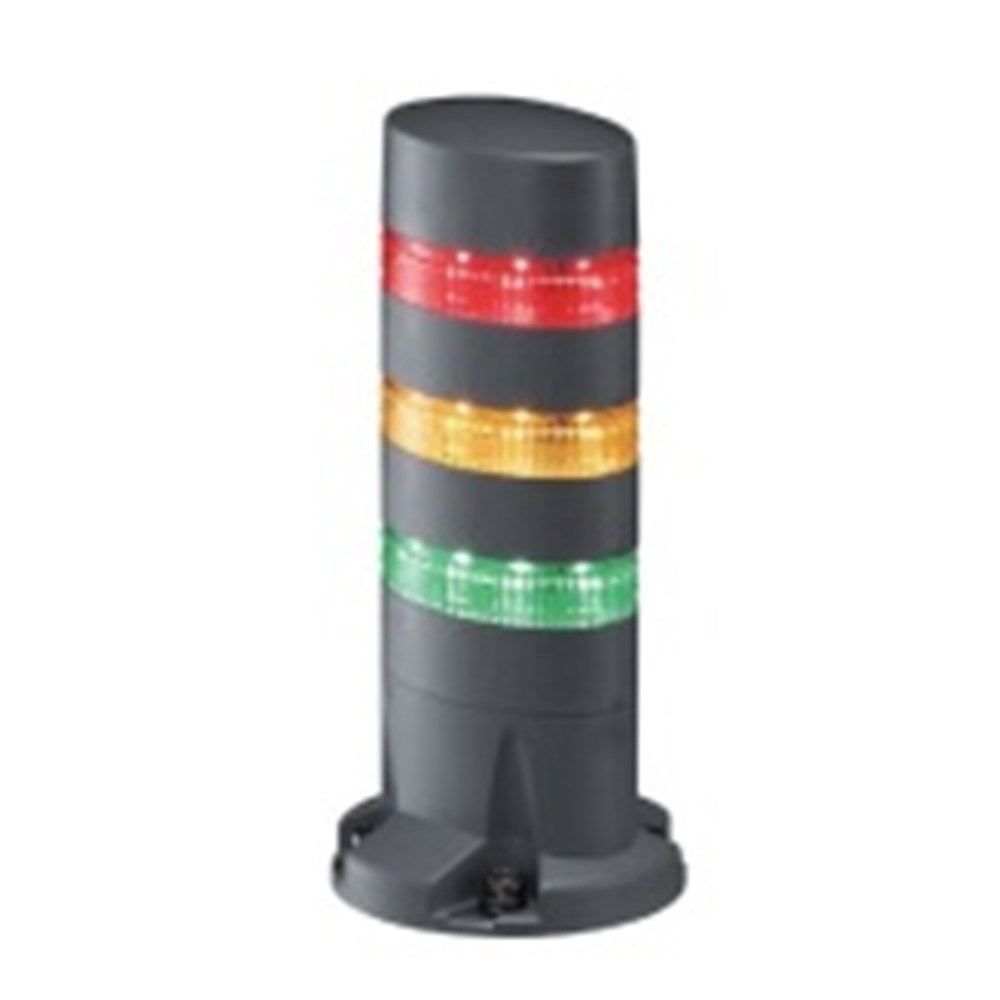 IDEC SIGNAL LIGHT TOWER 3 TIER RED, YELLOW, GREEN LED, DIRECT MOUNT