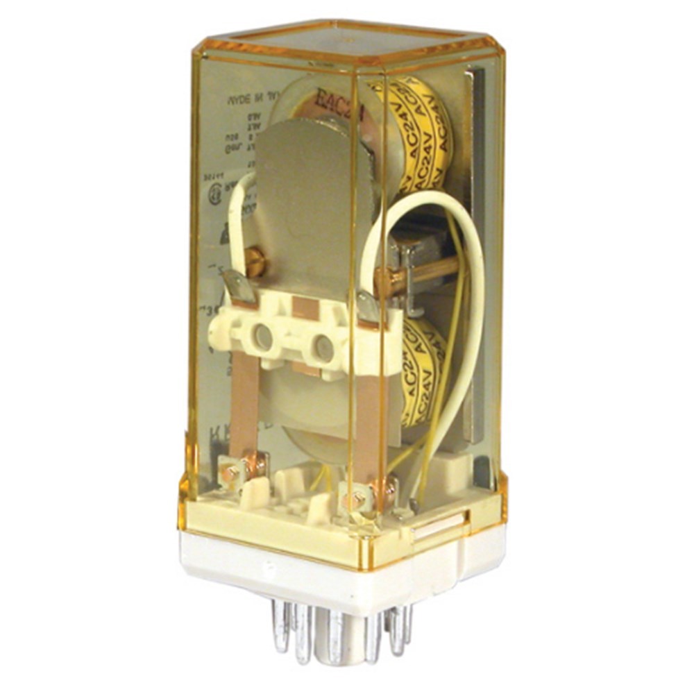 IDEC RELAY LATCHING, DPDT, 48V DC 10A, ROUND 11 PIN RELAY RR2KPUDC48