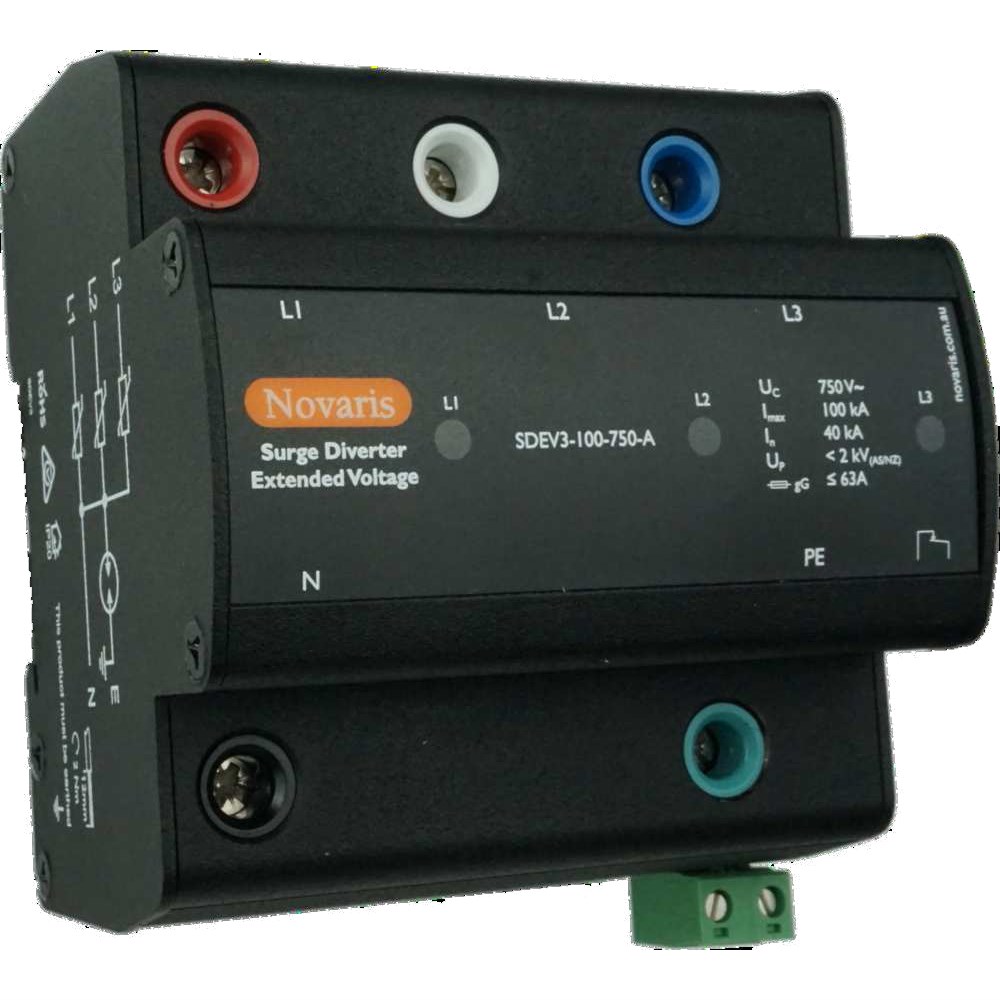 Novaris SDEV3-100-750-A Surge Diverter 100kA 750VAC