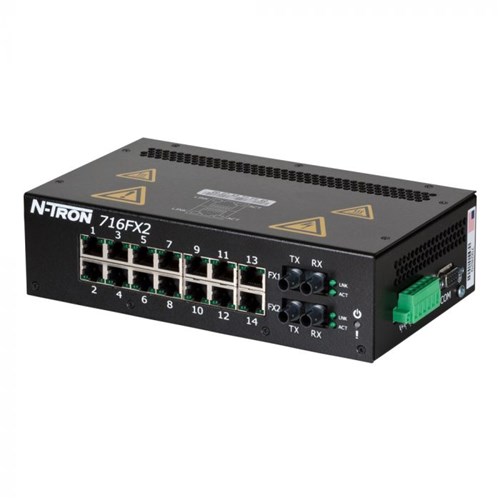 RED LION MANAGED ETHERNET SWITCH, 16 PORT 716FX2-ST