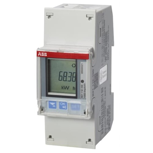 ABB B21 ENERGY METER 'STEEL', MODBUS RS485, SINGLE-PHASE, 5A B21-112-100
