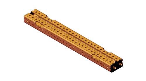 ELSTEEL CROSS BAR ORANGE RAL2000, COMPLETE 1200mm 10401 CBS10401A