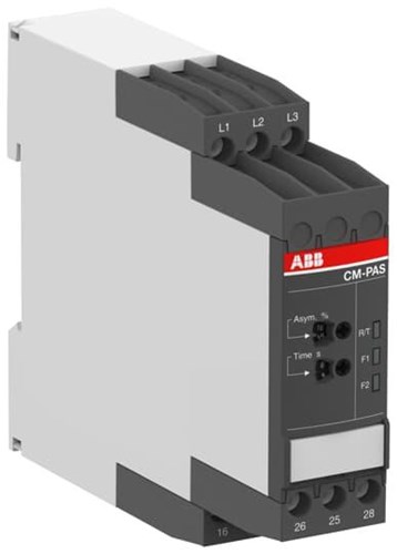 ABB CM-PAS.41S THREE-PHASE MONITORING RELAY MEASURING & CONTROL (L-L) 300-500VAC 2CO