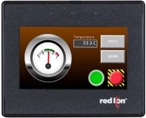RED LION 4.3" WIDESCREEN HMI WITH 2 SERIAL, 1 ETHERNET, USB DEVICE CR10000400000210