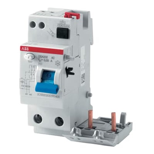 ABB RCD BLOCK 2P TYPE A 63A 100mA DDA202A63/0.1