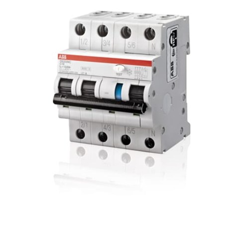 ABB DS203NCK20A30 RCBO 6kA 3P+N 20A K CURVE TYPE A 30mA