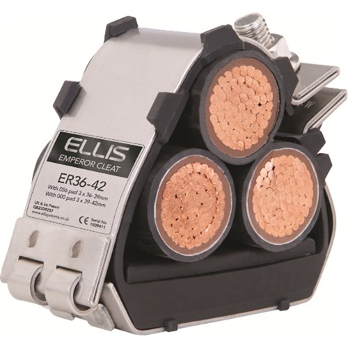 ELLIS EPER2732 EMPEROR SS TREFOIL CABLE CLEAT, CABLE Î¦ 2732MM