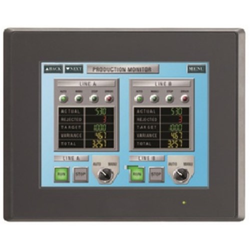 IDEC 5.7" TOUCH SCREEN MONOCHROME QVGA, 12V DC ETHERNET, RS232C/485 HG2G-SB21TF-B