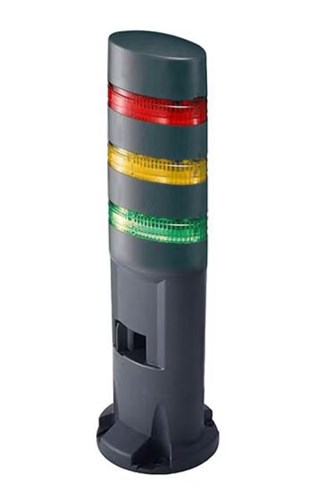 IDEC SIGNAL LIGHT TOWER - 3 TIER RED, YELLOW, GREEN LED, DIRECT MOUNT LD6A-3DZQB-RYG