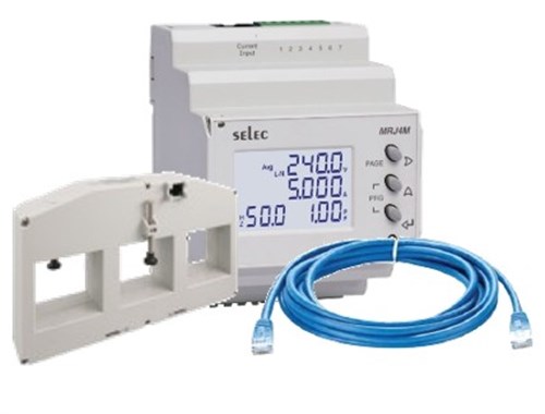 SELEC KIT: MRJ4M METER +1 X 2M RJ45 CABLE +1 X 1600A CT 54X50MM MRJ4M-1600A54/50-K