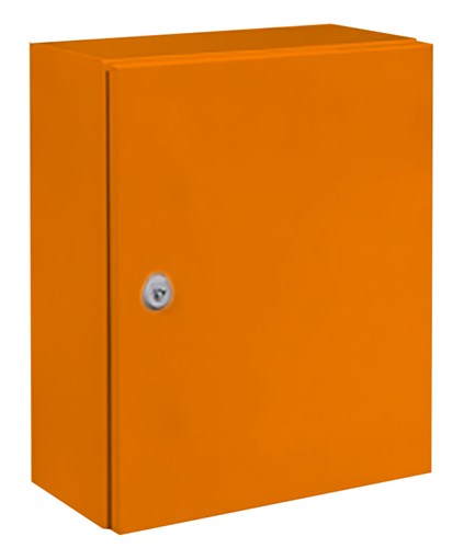 IDE ENCL MILD STEEL ORANGE RAL2008 300H X 400W X 150D IP66 MSB304015A